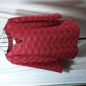 Beautiful red and old top by the JM Collection